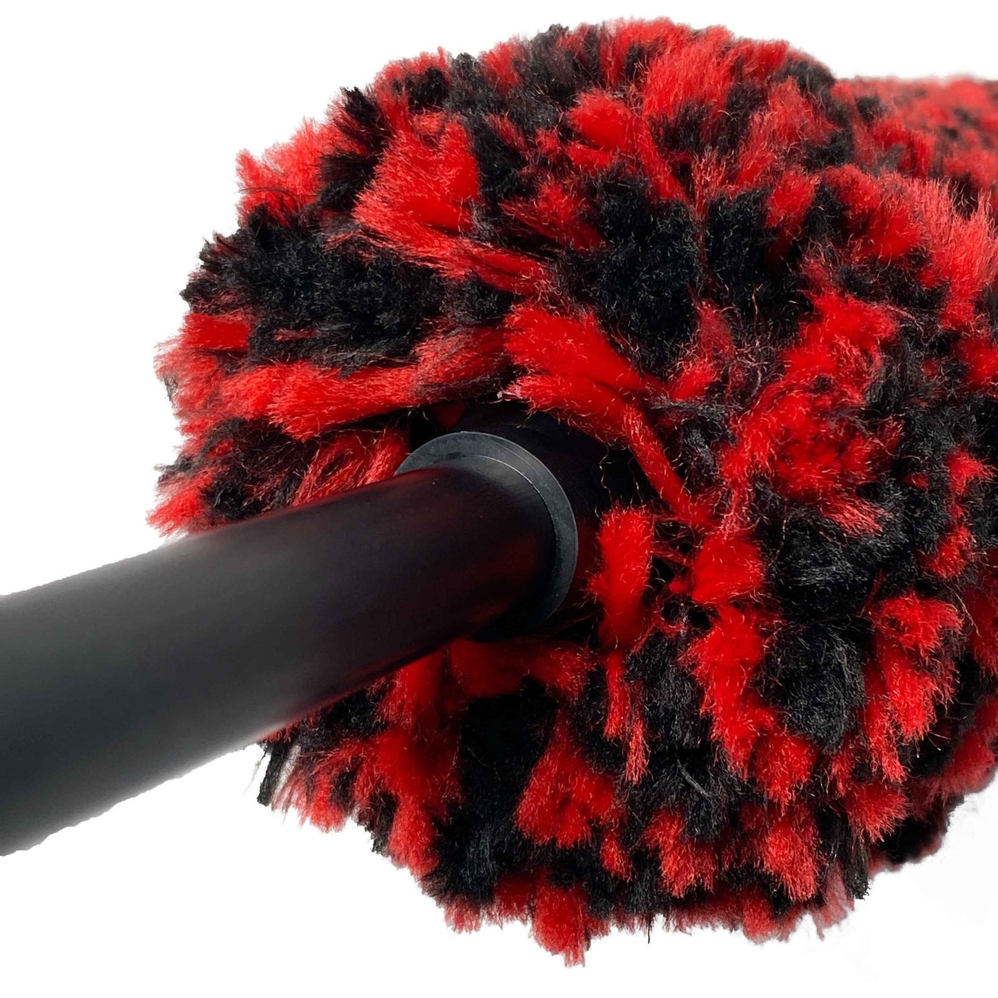 Large Microfiber Wheel Brush Product Image Handle Close Up