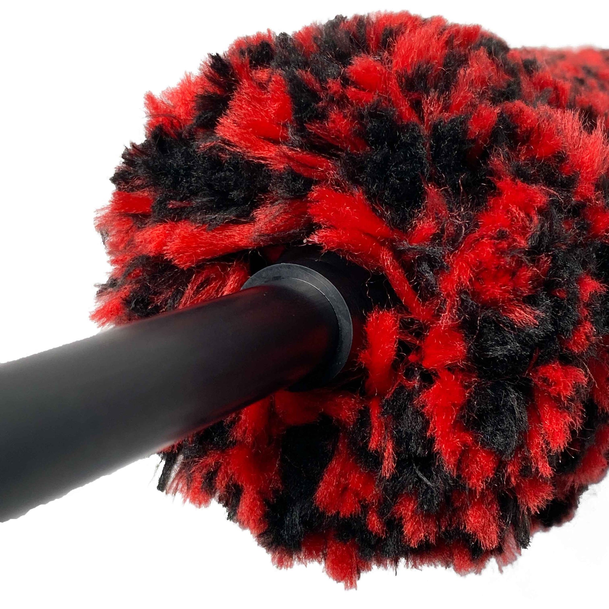 Large Microfiber Wheel Brush Product Image Handle Close Up