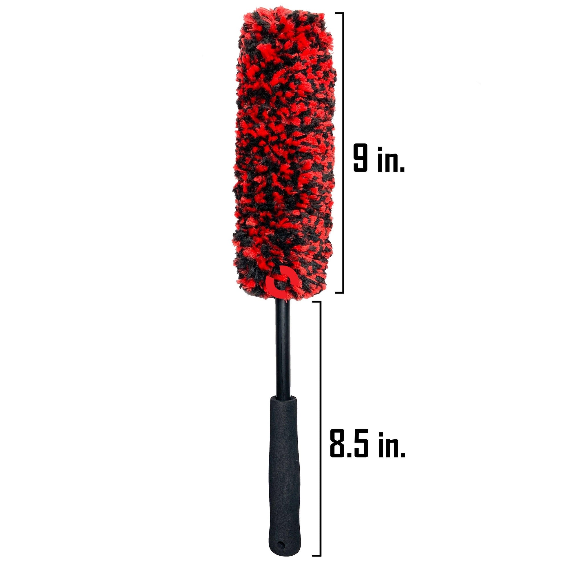 Large Microfiber Wheel Brush Product Image With Measurements