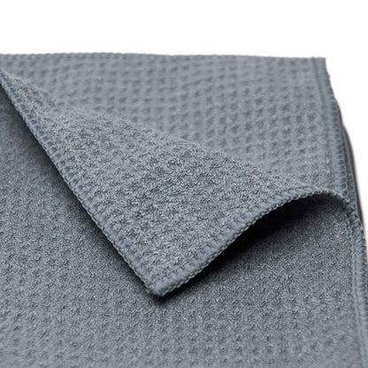 Waffle Weave Glass Towel Product Image Rolled Corner