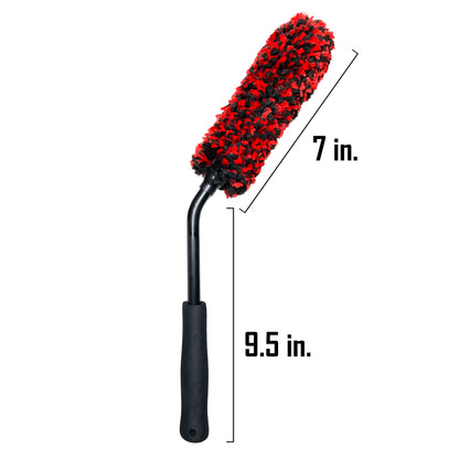 Auto Detailing Microfiber Angled Soft Absorbant Wheel Cleaning Brush